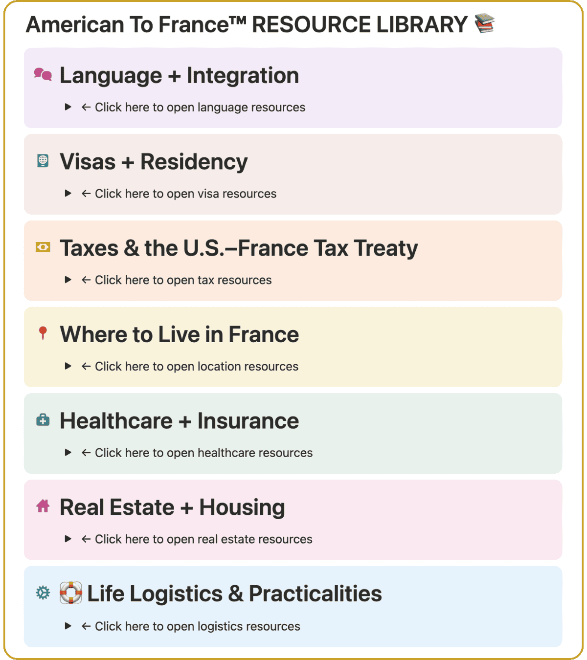 Resource gold outline